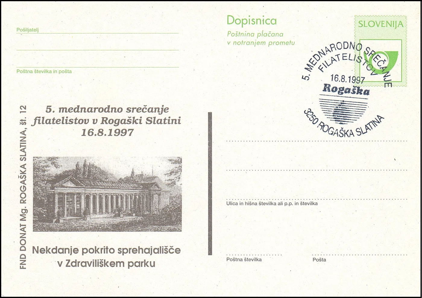 5. MEDNARODNO SREČANJE FILATELISTOV